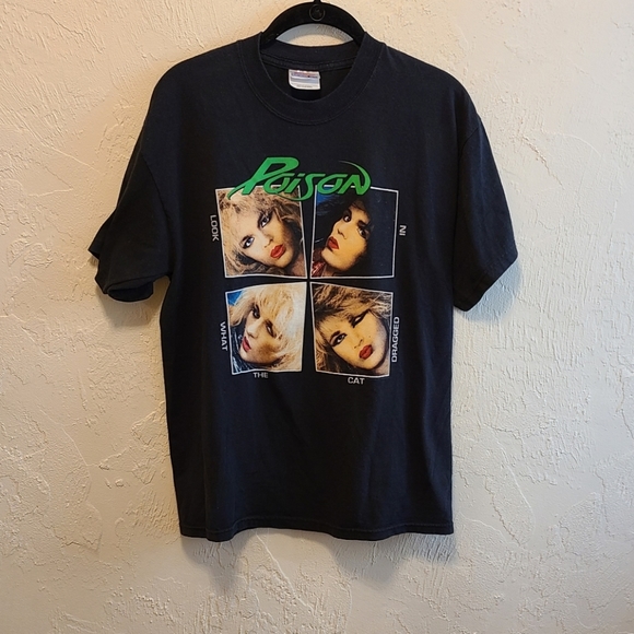 Vintage Other - ❌️SOLD❌️ Vintage POISON Hair Band Vintage Concert T-shirt 80s M